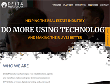 Tablet Screenshot of deltamediagroup.com